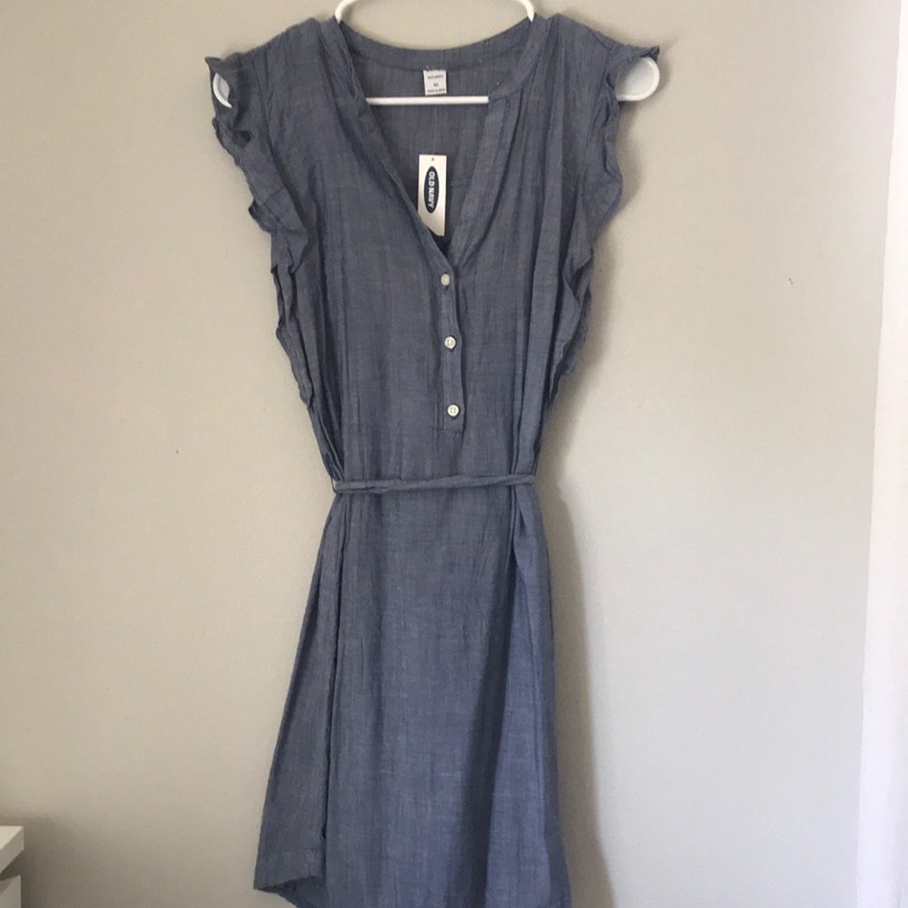 Old navy blue sleeveless dress